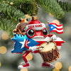Joycorners Custom Name Puerto Rico Ornament, Puerto Rico Lover Christmas Gift 2D Flat LM2111