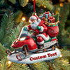 Joycorners Custom Name Santa Ornament, Christmas Gift Decoration 2D Flat LM2211