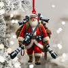 Joycorners Photographer Santa Home Decor Christmas Ornament, Personalized Ornament 2D Flat LM2211