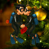 Joycorners Couple Diving Home Decor, Christmas Ornament, Personalized Ornament 2D Flat LM2111
