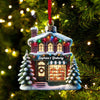 Joycorners Custom Christmas House Ornament, Personalized Ornament 2D Flat LM2211