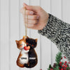 Joycorners Custom Name Couple Cat Ornament, Couple Christmas Gift 2D Flat LM2111