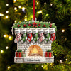 Joycorners Custom Name Ornament, Christmas Stock Family 2D Flat LM2211