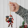 Joycorners Custom Name Photographer Santa Ornament, Photographer Christmas Gift Decoration 2D Flat LM2111