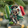 Joycorners Custom Name Mexico Ornament, Mexico Lover Christmas Gift 2D Flat LM2111
