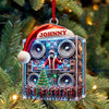 Joycorners Swag DJ Santa Christmas Ornament, Personalized Ornament 2D Flat LM2211