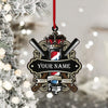 Joycorners Custom Barber Shop Ornament, Personalized Ornament 2D Flat LM2211