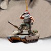 Joycorners Army Santa Home Decor Christmas Ornament, Personalized Ornament 2D Flat LM2211