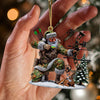 Joycorners Deer Hunter Christmas Ornament, Personalized Ornament 2D Flat LM2211
