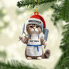 Joycorners Groomer Cat Home Decor Christmas Ornament, Personalized Ornament 2D Flat LM2211