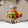 Joycorners Fast Food Home Decor Christmas Ornament, Personalized Ornament 2D Flat LM2211