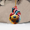 Joycorners Ball Heart Home Decor Christmas Ornament, Personalized Ornament 2D Flat LM2211