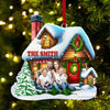 Joycorners Custom Name and Photo Family Ornament, Family Christmas Decoration 2D Flat LM2211