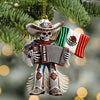 Joycorners Custom Name Mexico Ornament, Christmas Gift for Mexican 2D Flat LM2111