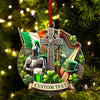 Joycorners Custom Name Ireland Ornament, Christmas Gift for Ireland Lover5 2D Flat LM2111
