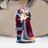 Joycorners Santa Couple Christmas Ornament, Personalized Ornament 2D Flat LM2211