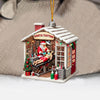 Joycorners Santa's Tattoo Christmas Ornament, Personalized Ornament 2D Flat LM2211