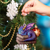 Joycorners Sleeping Little Dragon Christmas Ornament, Personalized Ornament 2D Flat LM2211
