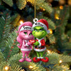 Joycorners ELF Couple Christmas Ornament, Personalized Ornament 2D Flat LM2211
