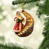 Joycorners God Santa Christmas Ornament, Personalized Ornament 2D Flat LM2211