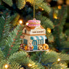 Joycorners Santa Bakery Shop, Home Decor, Christmas Ornament, Personalized Ornament 2D Flat LM2111