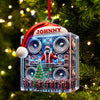 Joycorners Swag DJ Santa Christmas Ornament, Personalized Ornament 2D Flat LM2211