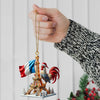 Joycorners Custom Name France Ornament,  Christmas Gift for France Lover 2D Flat LM2111