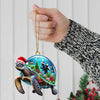 Joycorners Custom Name Diving Ornament, Diving Lover Christmas Gift 2D Flat LM2111