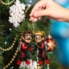 Joycorners Diving Couple Home Decor, Christmas Ornament, Personalized Ornament 9 2D Flat LM2111