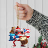 Joycorners Custom Name Puerto Rico Ornament, Puerto Rico Lover Christmas Gift 2D Flat LM2111