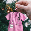 Joycorners Custom Ornament, Nurse Shirt Shape Ornament, Christmas Decor 2D Flat LM2211