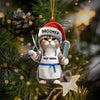Joycorners Groomer Cat Home Decor Christmas Ornament, Personalized Ornament 2D Flat LM2211