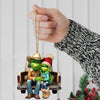 Joycorners Custom Name Couple Christmas Ornament, Lover Christmas Gift 2D Flat LM2111