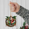Joycorners Custom Name Dragon Santa Ornament, Christmas Gift for Dragon Lover 2D Flat LM2111