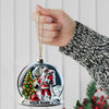 Joycorners Custom Name Santa Astronaut Ornament, Astronaut  Christmas Decoration 2D Flat LM2111
