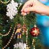 Joycorners Diving Couple Christmas Home Decor, Christmas Ornament, Personalized Ornament 2D Flat LM2111