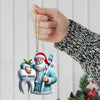 Joycorners Santa Dentist Ornament, Personalized Ornament 2D Flat LM2211