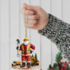 Joycorners Custom Name Builder Santa Ornament, Builder Christmas Gift 2D Flat LM2111