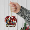 Joycorners Custom Name Dragon Ornament, Christmas Gift for Dragon Lover 2D Flat LM2111