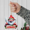 Joycorners Custom Name Chef Ornament, Santa Chef Gift for Cooking Lovers 2D Flat LM2211