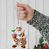 Joycorners Custom Name Ornament, Santa Baker Cup Cake 2D Flat LM2211