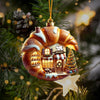 Joycorners Croissant Shop Home Decor Christmas Ornament, Personalized Ornament 2D Flat LM2211