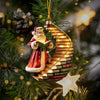 Joycorners God Santa Christmas Ornament, Personalized Ornament 2D Flat LM2211