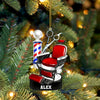 Joycorners Custom Barber Chair Ornament, Personalized Ornament 2D Flat LM2211