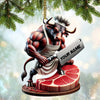 Joycorners Custom Name Butcher Ornament, Butcher Shop Christmas Gift Decoration 2D Flat LM2111