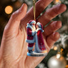 Joycorners Santa Couple Christmas Ornament, Personalized Ornament 2D Flat LM2211