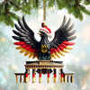 Joycorners Custom Name Germany Ornament, German Lover Christmas Gift 2D Flat LM2111
