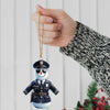 Joycorners Custom Name Police Snowman Ornament, Christmas Gift for Police 2D Flat LM2111