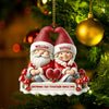 Joycorners Growing Old Together Christmas, Home Decor, Christmas Ornament 2D Flat LM2111