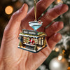 Joycorners Santa Bar Home Decor Christmas Ornament, Personalized Ornament 2D Flat LM2211
